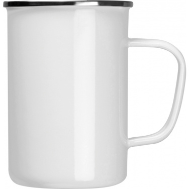 Logo trade advertising products image of: Enamel cup Adelaine