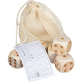 XXL dice set Las Vegas, beige