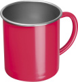 Steel cup Trezzo, red