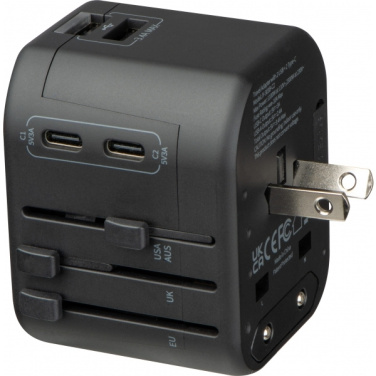 Logo trade corporate gift photo of: Travel Adapter Maracena