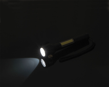 Logo trade promotional merchandise image of: Rechargeable flashlight Trent