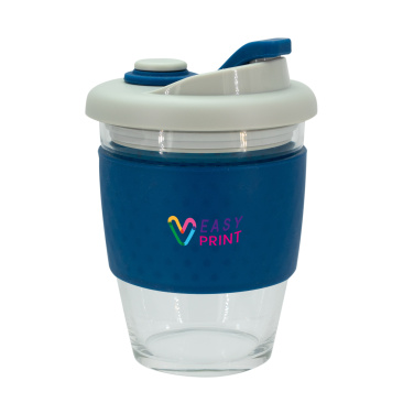 Logo trade promotional giveaways image of: Glass coffee cup 340 ml