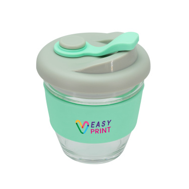 Logo trade promotional giveaways image of: Glass coffee cup 227 ml