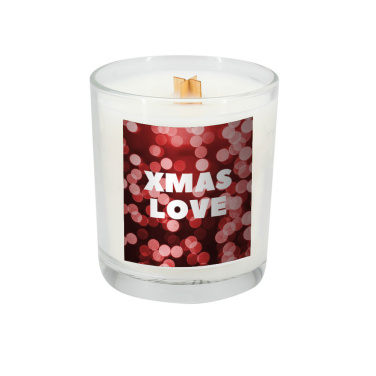 Logo trade promotional products image of: Soy candle 190g Christmas love