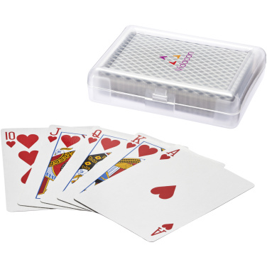 Logotrade promotional gift image of: Reno playing cards set in case