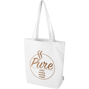 Logo trade corporate gifts picture of: Florida 270 g/m² GRS recycled tote bag 10L