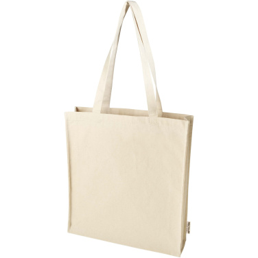 Logotrade promotional products photo of: Florida 270 g/m² GRS recycled gusset tote bag 14L