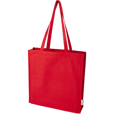 Logo trade advertising products picture of: Florida 270 g/m² GRS recycled gusset tote bag 14L