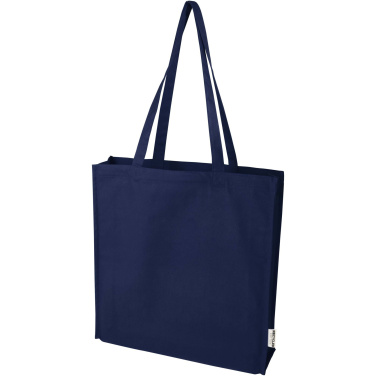 Logotrade promotional item picture of: Florida 270 g/m² GRS recycled gusset tote bag 14L