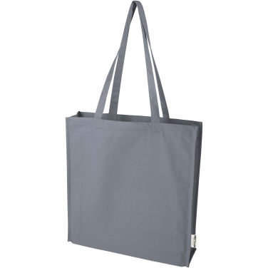 Logo trade advertising products image of: Florida 270 g/m² GRS recycled gusset tote bag 14L