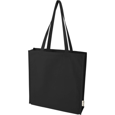 Logo trade promotional giveaways picture of: Florida 270 g/m² GRS recycled gusset tote bag 14L