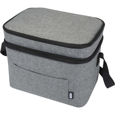 Logo trade promotional products image of: Tundra GRS RPET double compartments cooler bag 13L