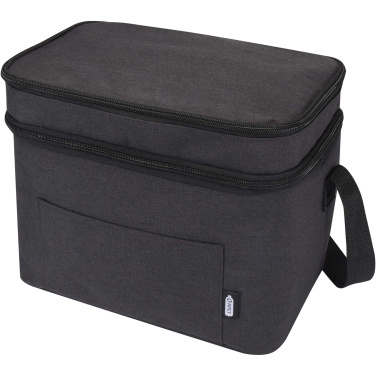 Logo trade corporate gifts image of: Tundra GRS RPET double compartments cooler bag 13L