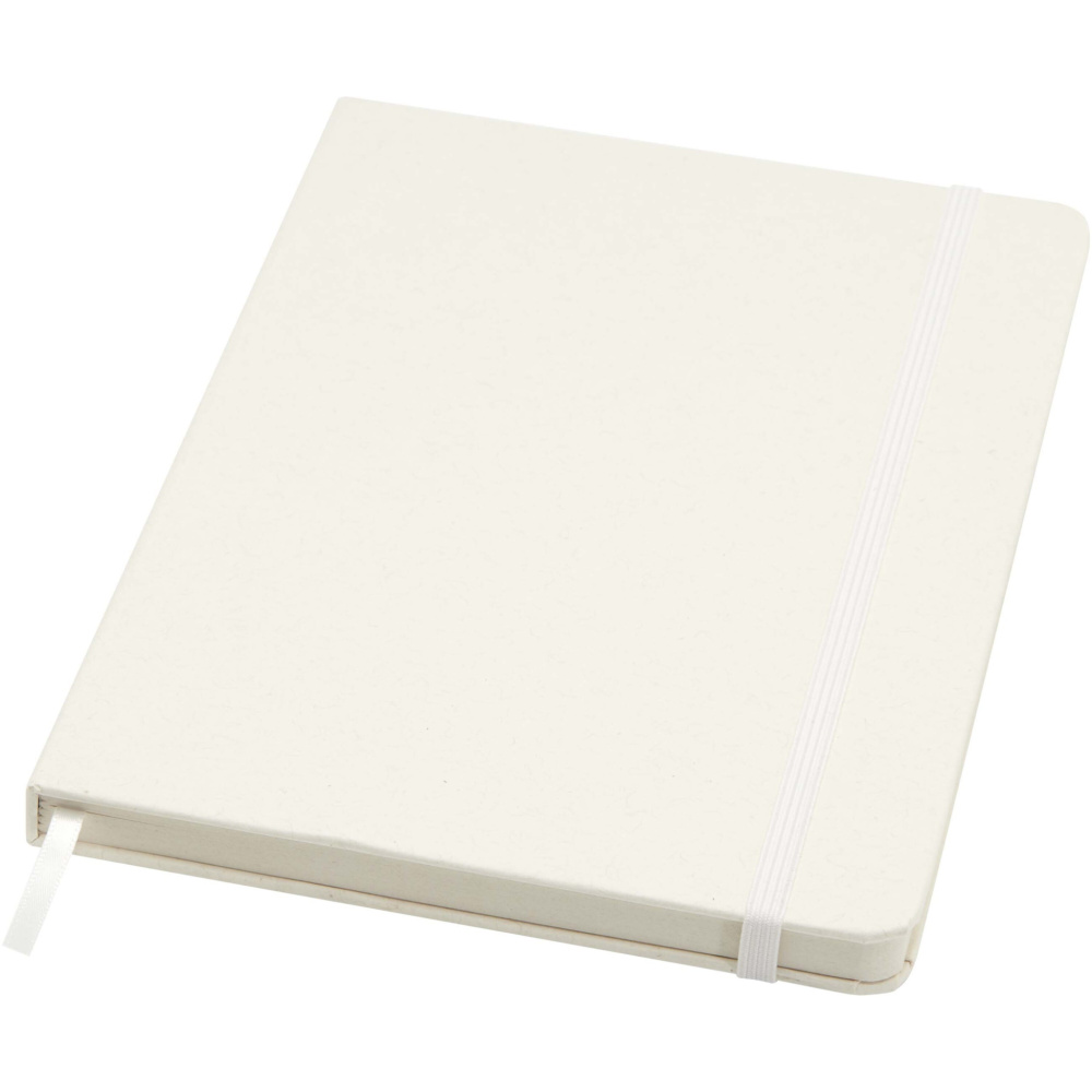 Logotrade promotional item picture of: Bass A5 recycled hard cover notebook with lined pages