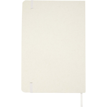 Logo trade promotional items image of: Bass A5 recycled hard cover notebook with lined pages