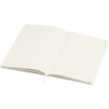 Logo trade promotional products picture of: Bass A5 recycled hard cover notebook with lined pages