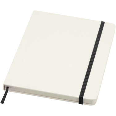 Logo trade advertising products picture of: Bass A5 recycled hard cover notebook with lined pages