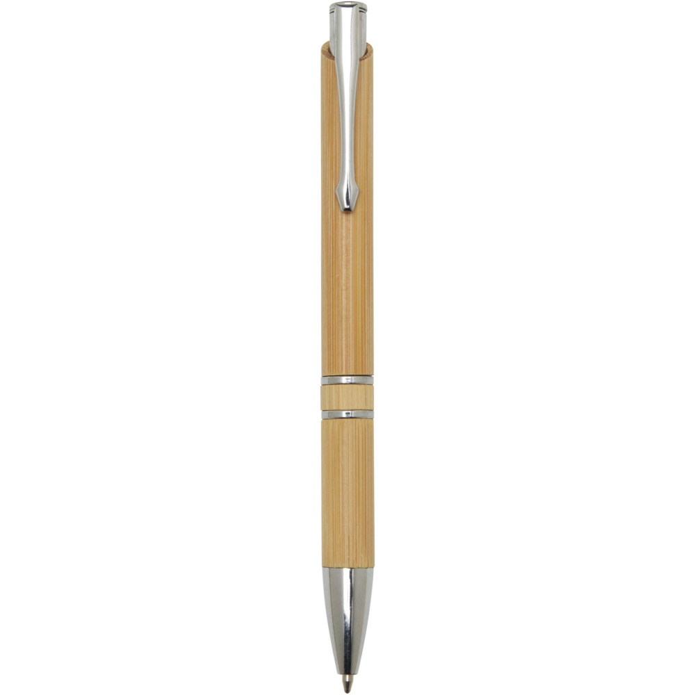 Logotrade advertising product image of: Wicker bamboo ballpoint pen