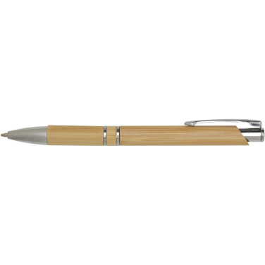 Logo trade advertising product photo of: Wicker bamboo ballpoint pen