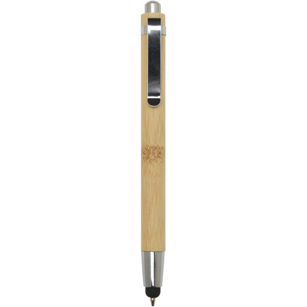 Logo trade promotional giveaway photo of: Elm bamboo ballpoint pen