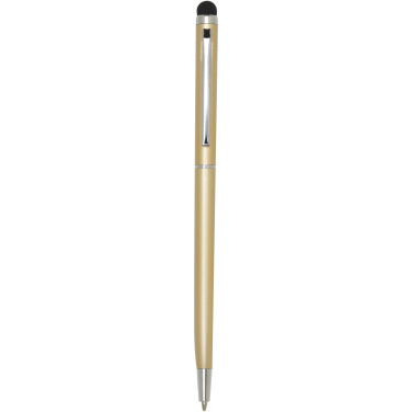 Logo trade advertising products image of: Ore aluminium ballpoint pen with stylus