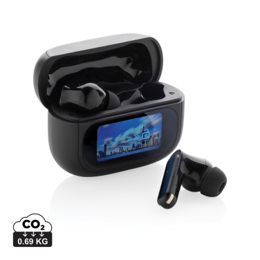 Logotrade corporate gift image of: Airtune RCS recycled plastic ANC earbuds with touch screen