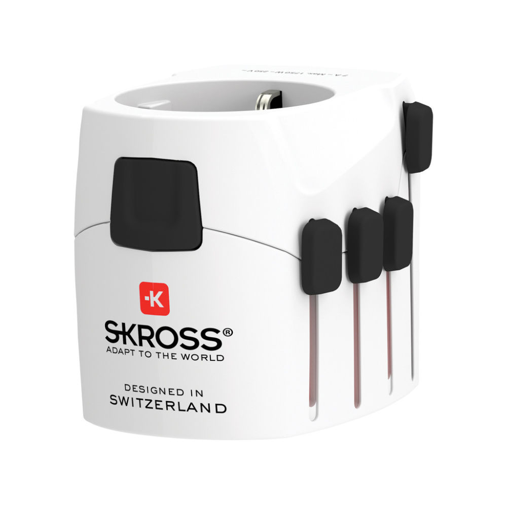 Logo trade promotional giveaway photo of: SKROSS Pro 3-Pole World Travel Adapter