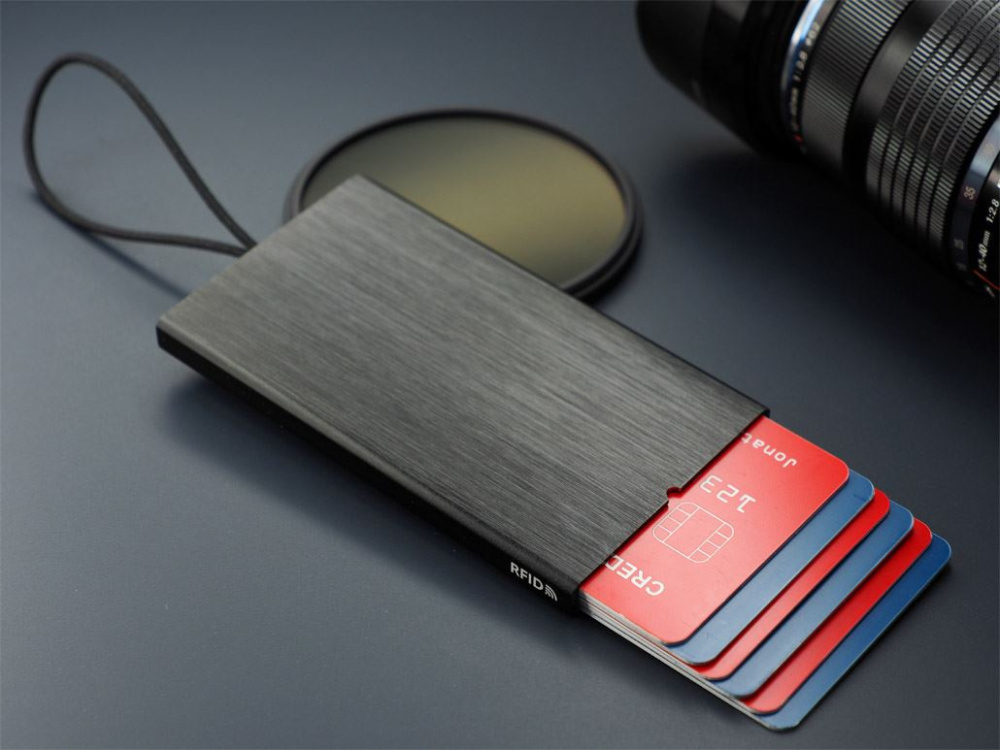 Logo trade promotional giveaway photo of: RFID credit and business card holder 126615500