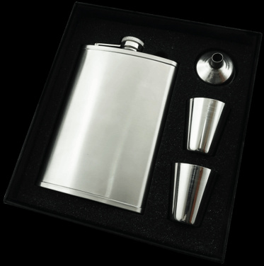 Logo trade promotional products picture of: Hip flask Set 92203600