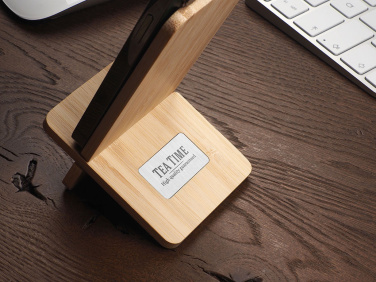 Logo trade promotional merchandise photo of: Wooden telephone stand 1834292