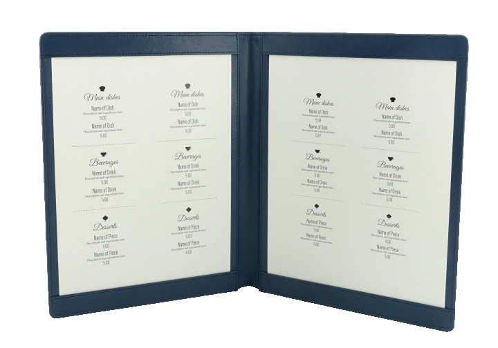 Logo trade promotional gifts image of: Menu cover 1063119