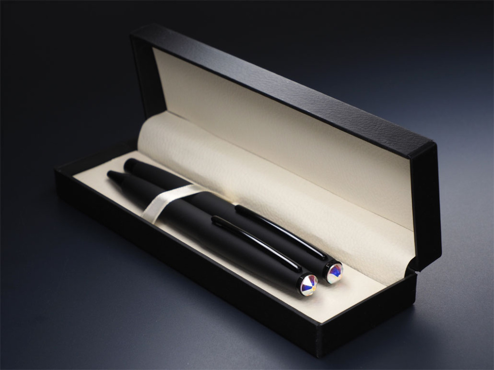 Logotrade promotional product picture of: Swarovski Crystal Pen set 1236036