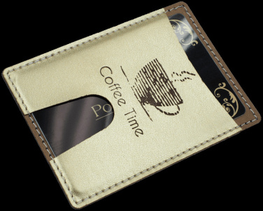 Logo trade business gifts image of: Credit card holder 544119