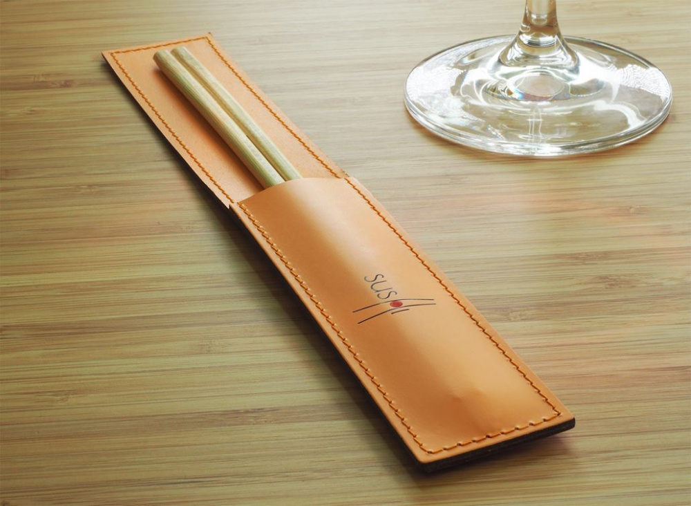 Logo trade advertising products picture of: Chopsticks case 1042094