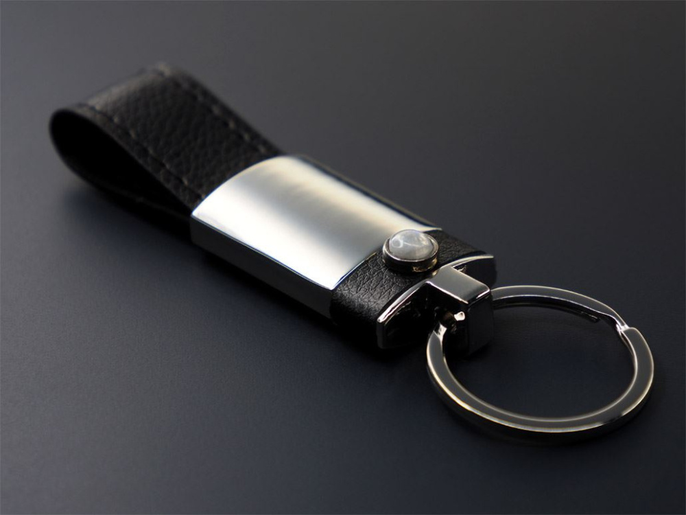 Logo trade advertising products picture of: Moonstone Keyring 1295095