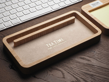 Logo trade promotional gifts picture of: Wooden desk organiser 1850292