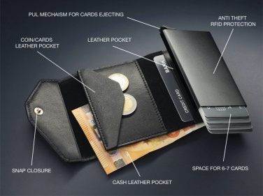 Logo trade promotional items image of: RFID wallet 1249131