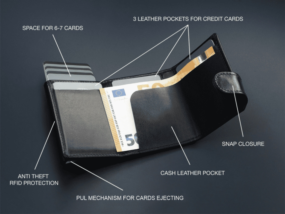 Logo trade promotional gifts image of: RFID wallet 618131