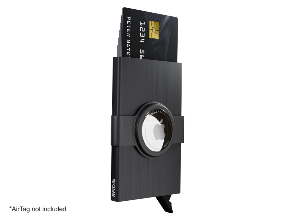 Logo trade promotional item photo of: RFID credit card case with holder for AirTag 2163155