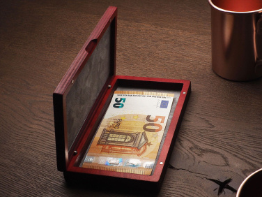 Logotrade promotional merchandise picture of: Wooden bill box 1816121