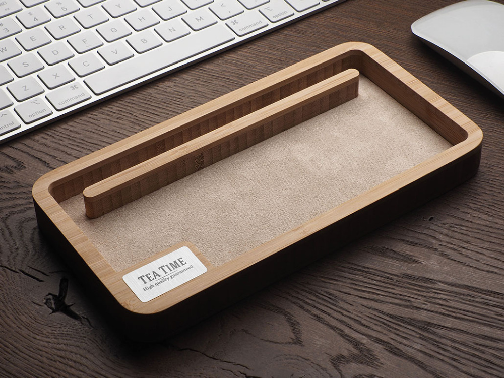 Logo trade advertising product photo of: Wooden desk organiser 1818292