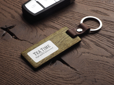 Logotrade corporate gift image of: Wooden keyring 1853121