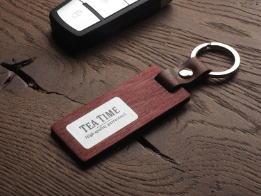 Logotrade promotional merchandise image of: Wooden keyring 1853121