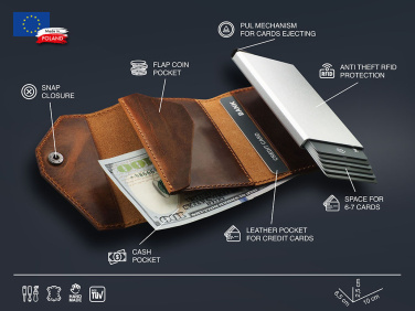 Logo trade corporate gifts image of: RFID wallet 1931310