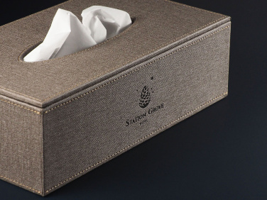 Logo trade advertising products image of: Tissue box 992321