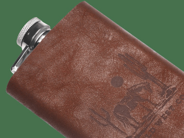 Logo trade promotional giveaways image of: Hip flask 426325