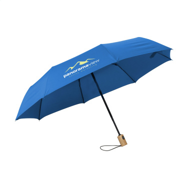 Logo trade promotional giveaways image of: Michigan foldable RCS RPET umbrella 21 inch