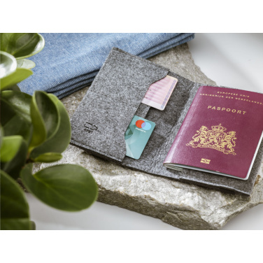 Logotrade corporate gift image of: Identify GRS RPET Felt passport holder