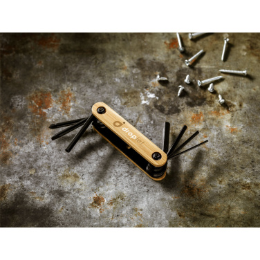 Logo trade business gift photo of: Bamboo Black Tool multi tool