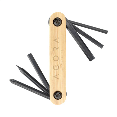 Logo trade promotional merchandise photo of: Bamboo Black Tool multi tool